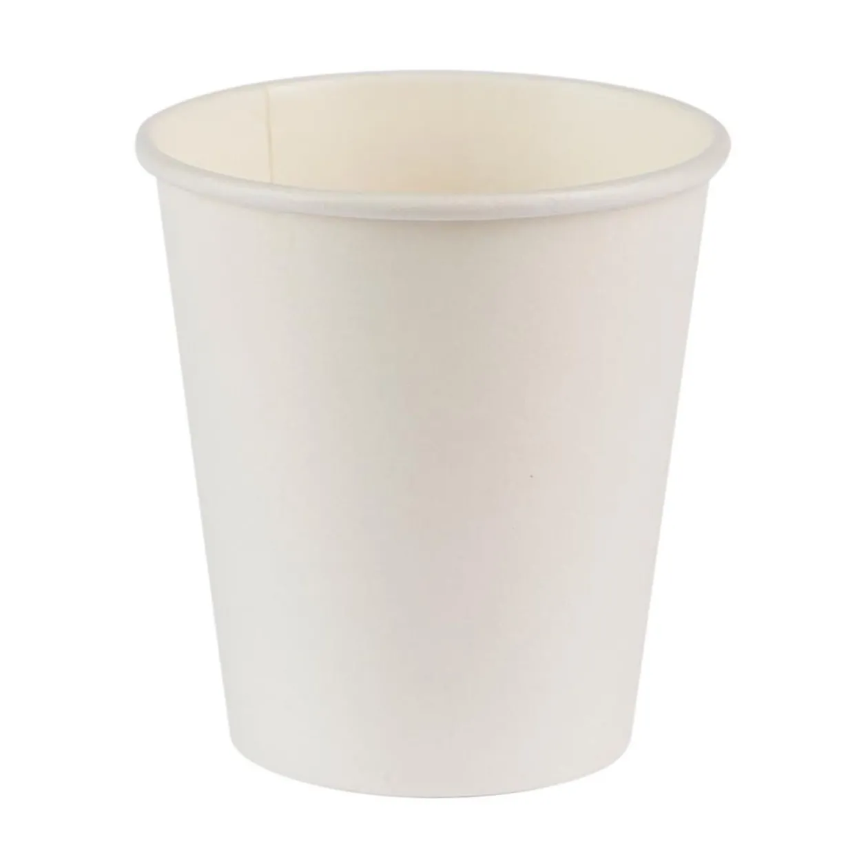 Gobelet jetable en carton uni blanc x50