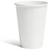 Gobelet jetable en carton uni blanc x50
