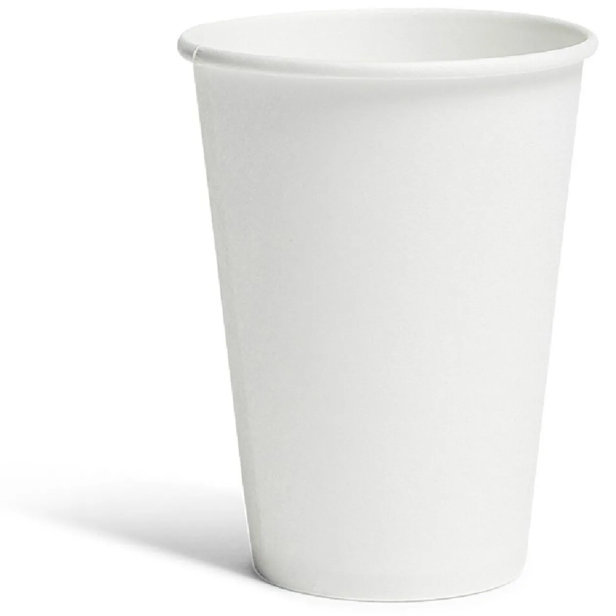 Gobelet jetable en carton uni blanc x50