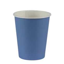 Gobelet jetable en carton bleu x12