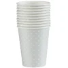 Gobelet jetable motif petit pois gris et blanc 25 cl x10