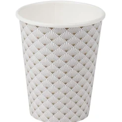 Gobelet motif feuille x10