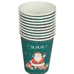 Gobelet motif Père Noël x10