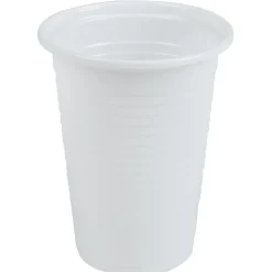 Gobelet plastique blanc réutilisable x100