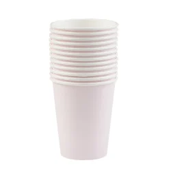 Gobelet rose pâle en carton 25 cl x12