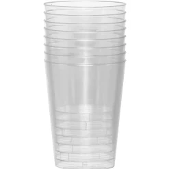 Gobelet transparent en plastique réutilisable 30 cl x8