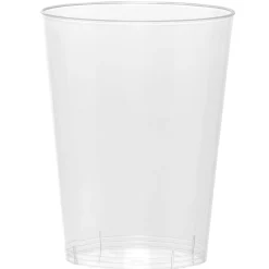 Gobelet transparent en plastique réutilisable 30 cl x8