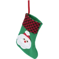 Grande chaussette de Noël en feutre x2