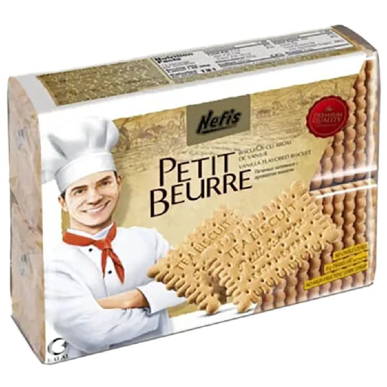 Gâteaux Petit Beurre Nefis arôme vanille 370gr