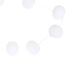 Guirlande 30 boules de neige blanc 1,8 m