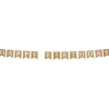 Guirlande anniversaire Happy Birthday papier kraft thème nature 2,5m