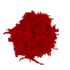 Guirlande boa plume boa rouge