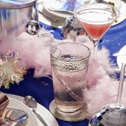 Guirlande Boa plumes roses Noël romance