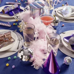 Guirlande Boa plumes roses Noël romance