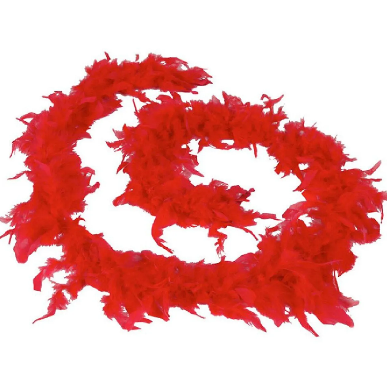 Guirlande boa plumes rouges 1,8 m
