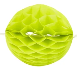 Guirlande boules en papier vertes anis