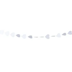 Guirlande coeur blanc 3 m
