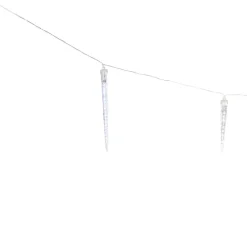 Guirlande de glace 10 stalactites lumineux