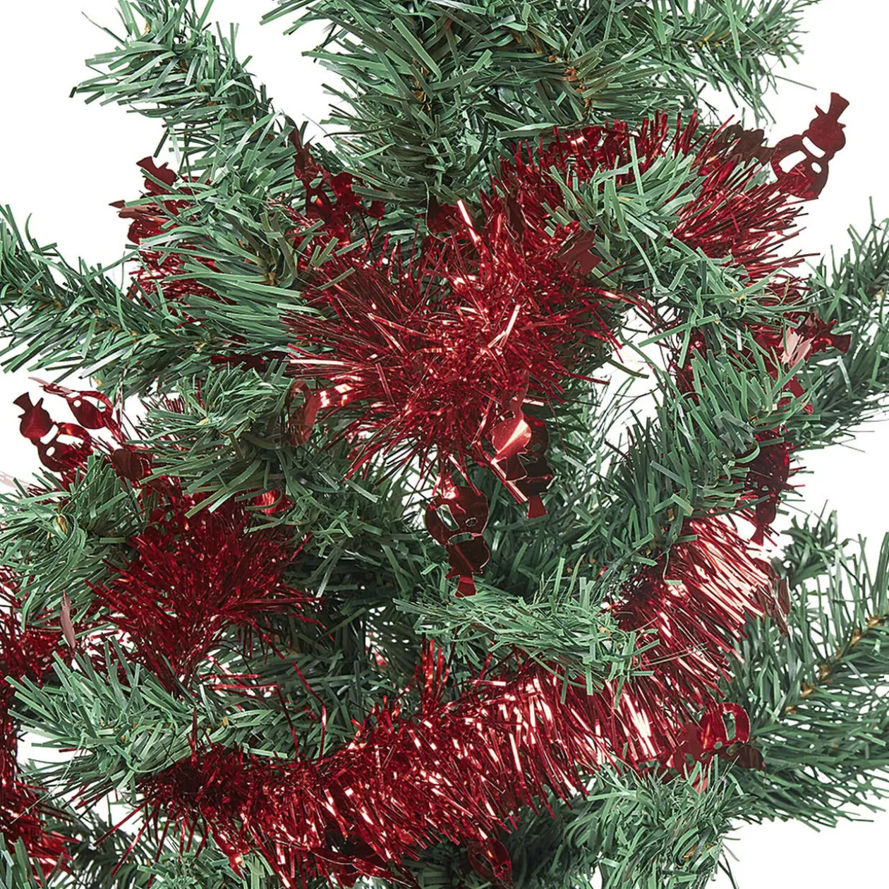 Guirlande de Noël à brins rouge scintillant L 3 m