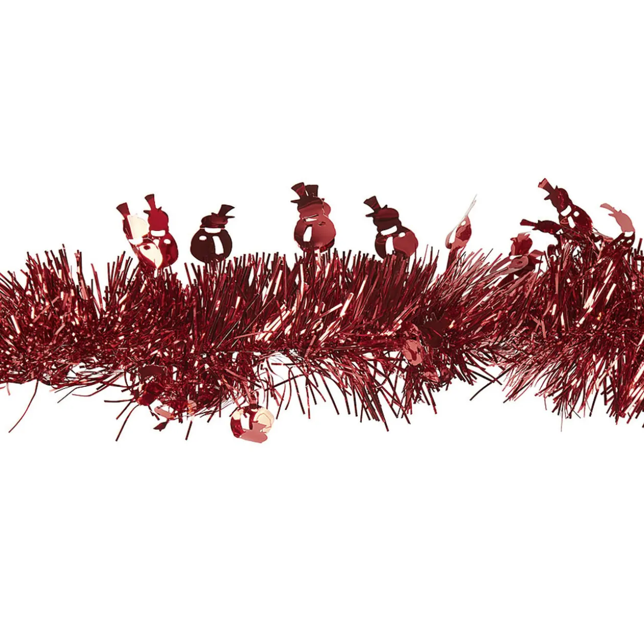 Guirlande de Noël à brins rouge scintillant L 3 m