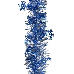 Guirlande de Noël bleue argentée 2 m