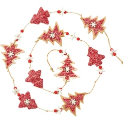 Guirlande de Noël en bois