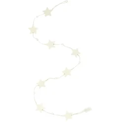 Guirlande de Noël en bois clair