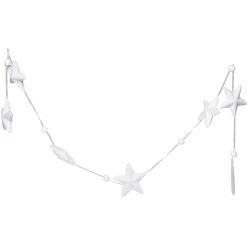 Guirlande de Noël forme en polystyrène blanc 1,8 m