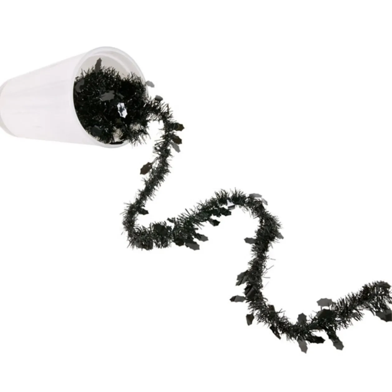 Guirlande de Noël noire 2 m