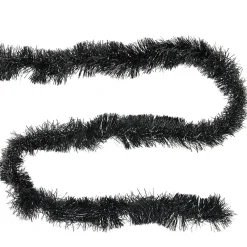 Guirlande de Noël noire 4 m