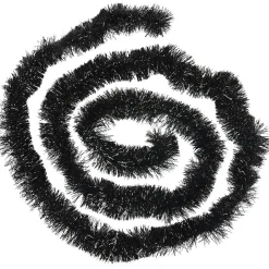 Guirlande de Noël noire 4 m