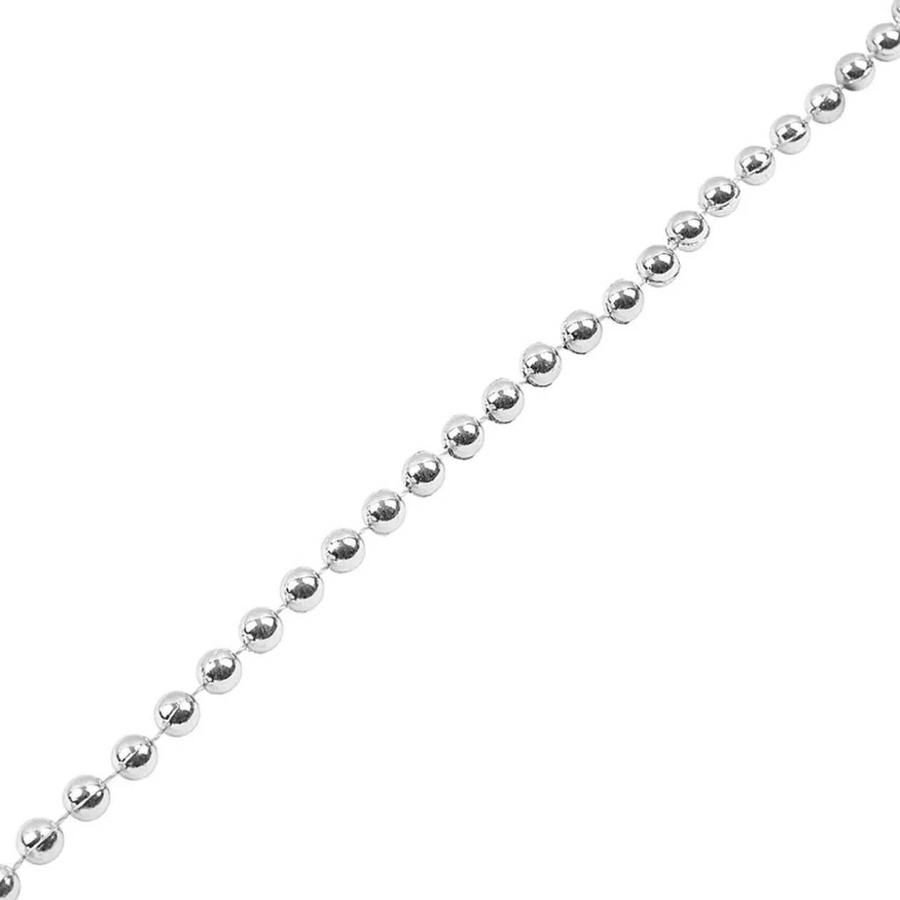 Guirlande de Noël perle argent 2,70 m