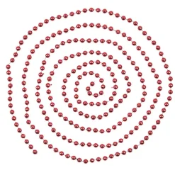 Guirlande de Noël perle rouge 2,7 m