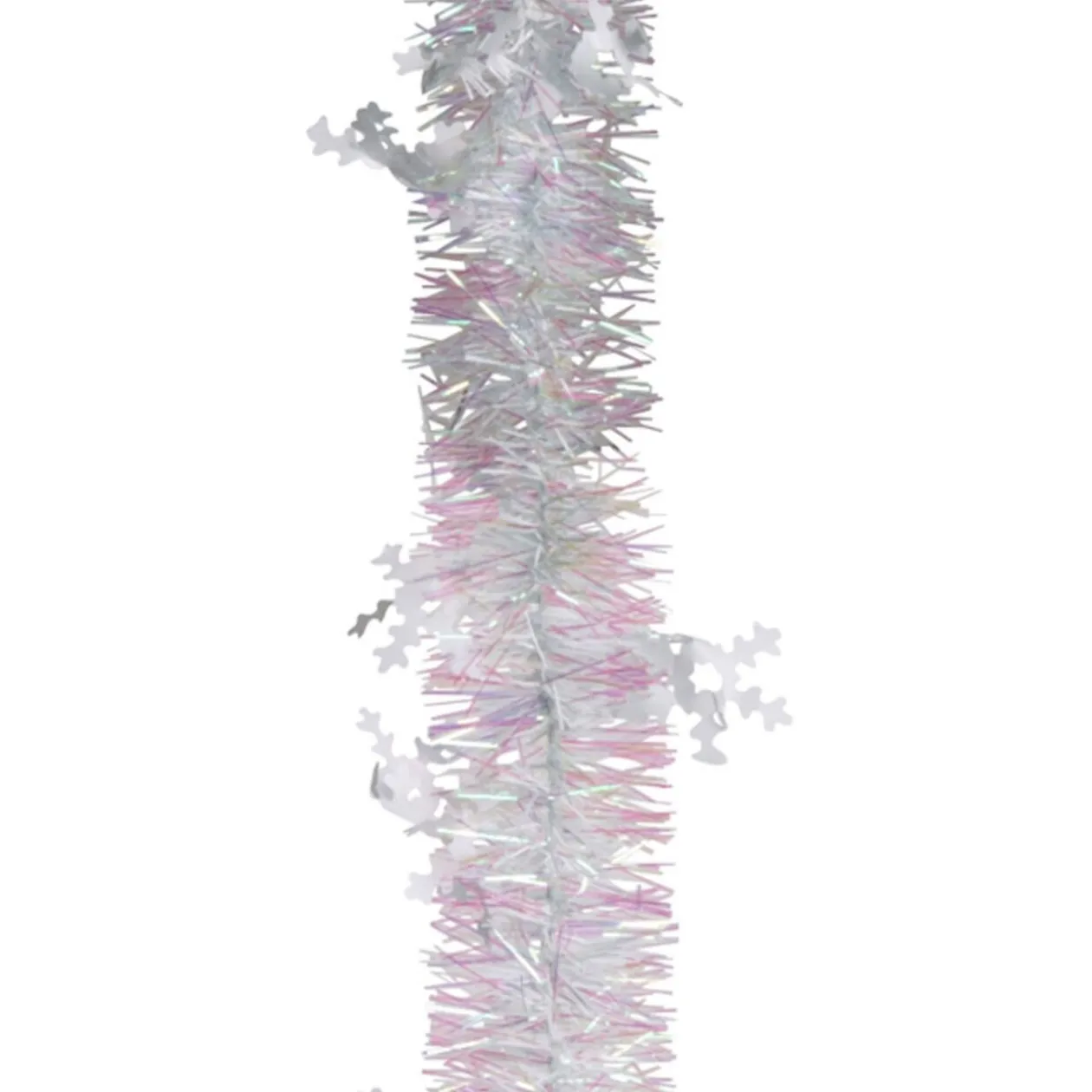 Guirlande de Noël rose argentée 2 m