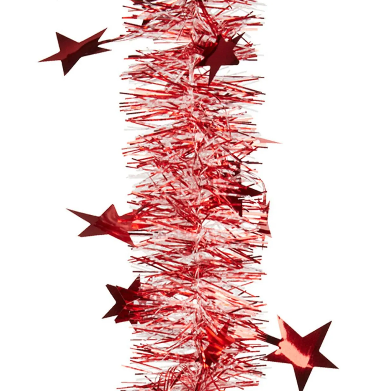 Guirlande de Noël rouge blanche 2 m