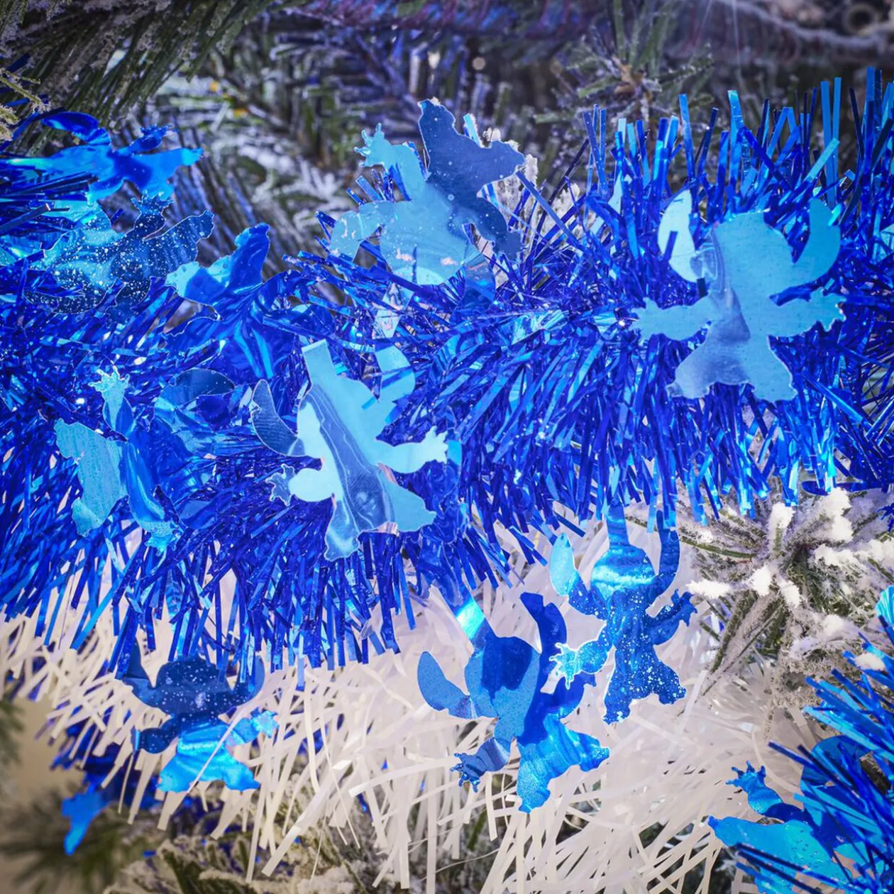 Guirlande de Noël scintillante Disney Stitch bleu 3m