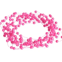 Guirlande de perles roses fuchsia 3 m