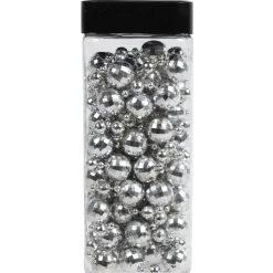 Guirlande de table boules argentées 3,5 m