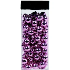 Guirlande de table boules roses 3,5 m