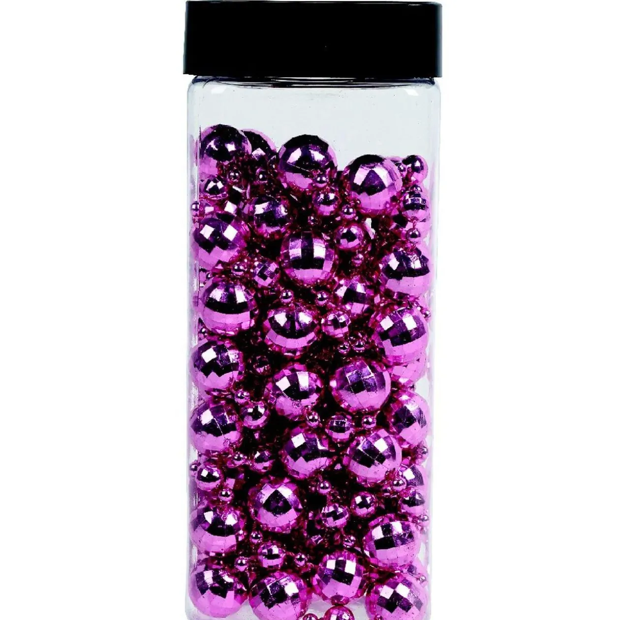 Guirlande de table boules roses fuchsia 3,5 m