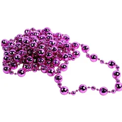 Guirlande de table boules roses fuchsia 3,5 m