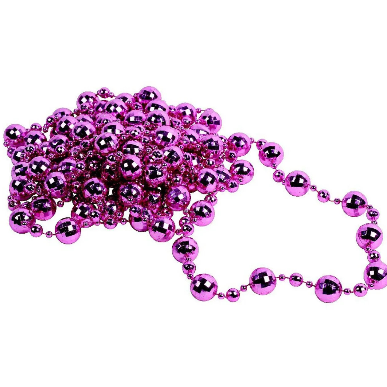 Guirlande de table boules roses fuchsia 3,5 m