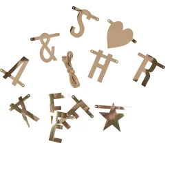 Guirlande dorée à personnaliser