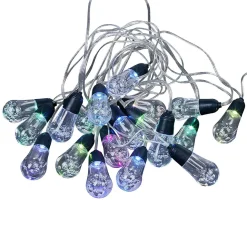 Guirlande extérieur solaire forme boule 20 LED multicolore 10 m