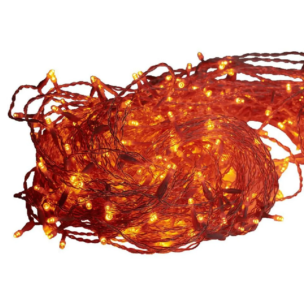 Guirlande extérieure 48 LED orange