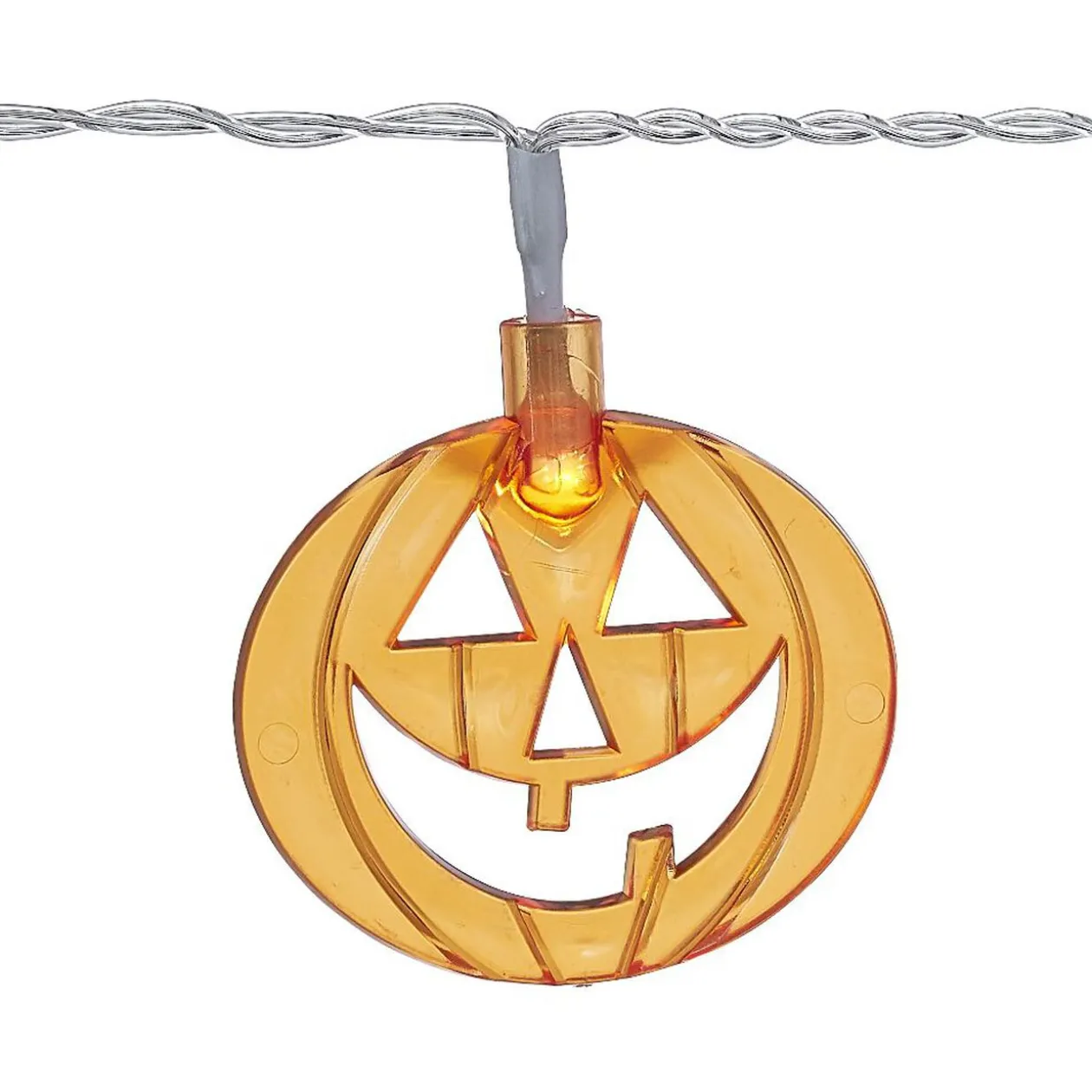 Guirlande extérieure citrouille 60 LED orange