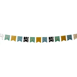 Guirlande fanion papier thème sauvage 5m
