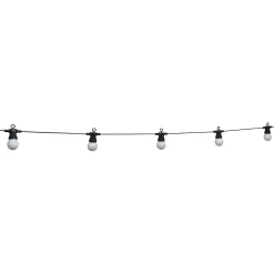 Guirlande guinguette 50 LED 10 boules blanches 6m