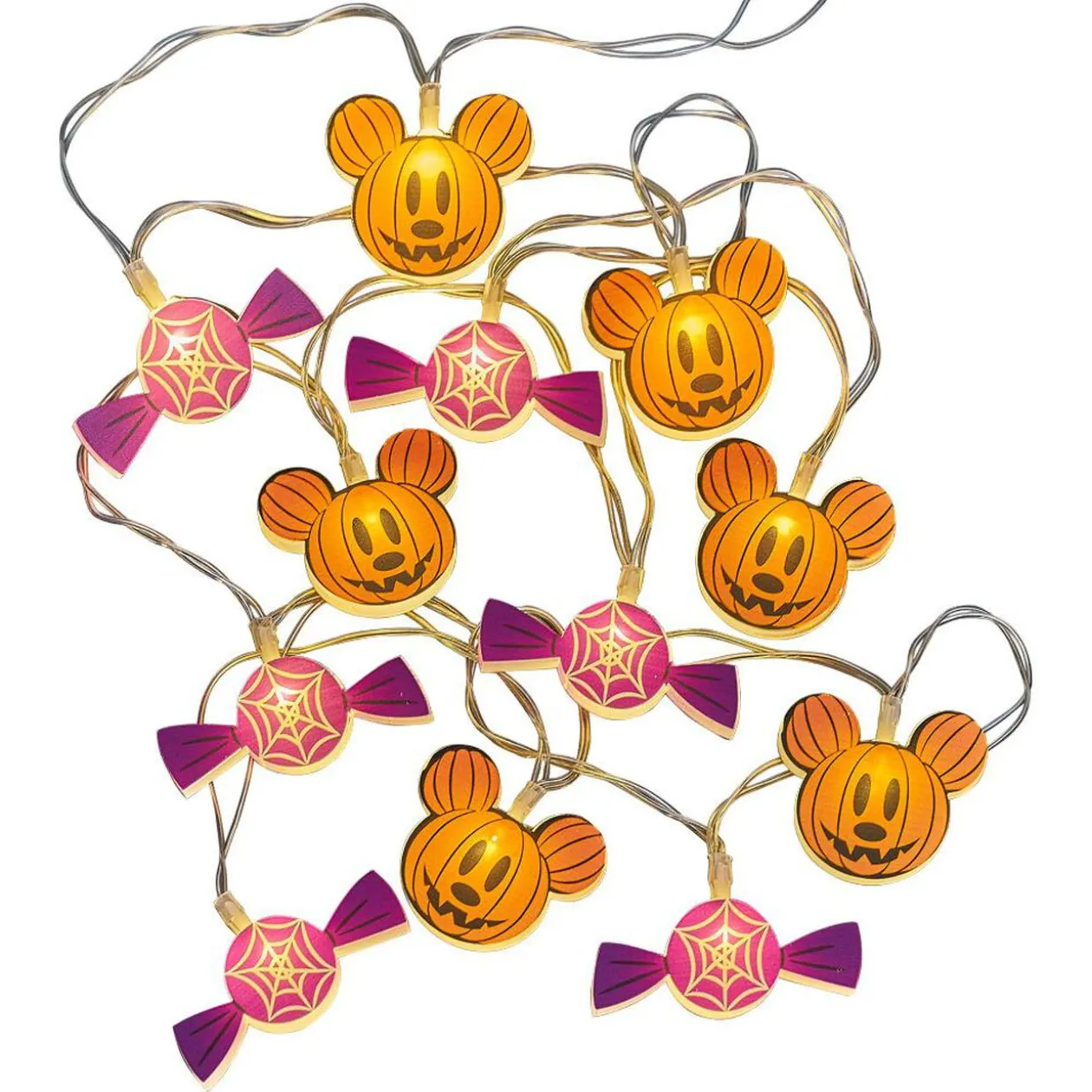 Guirlande Halloween Disney citrouille et Mickey à LED 1,6m