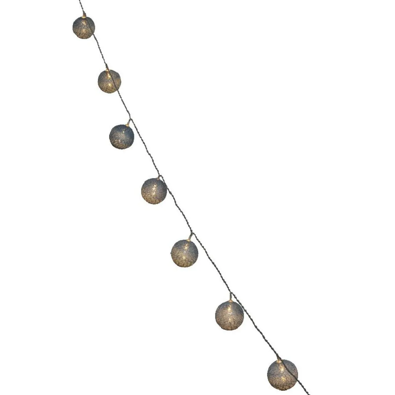 Guirlande électrique 10 boules bleues 1,8 m